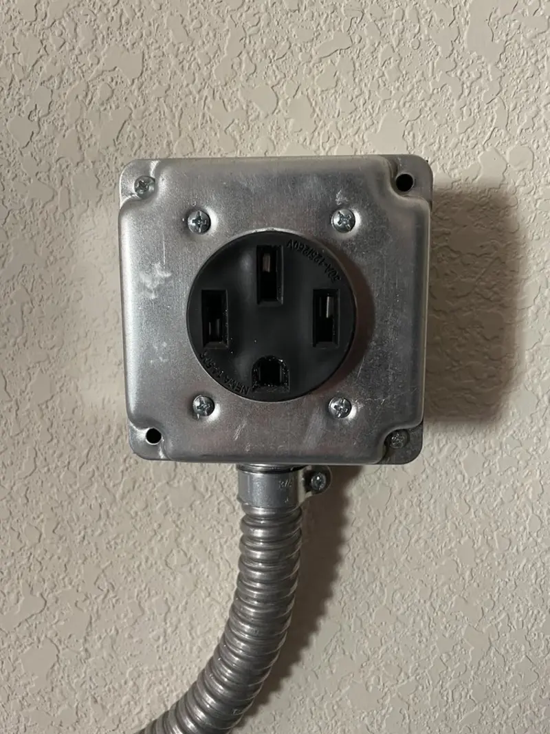 NEMA 14-50 outlet installed for Electrical Panel Upgrade in Sumner